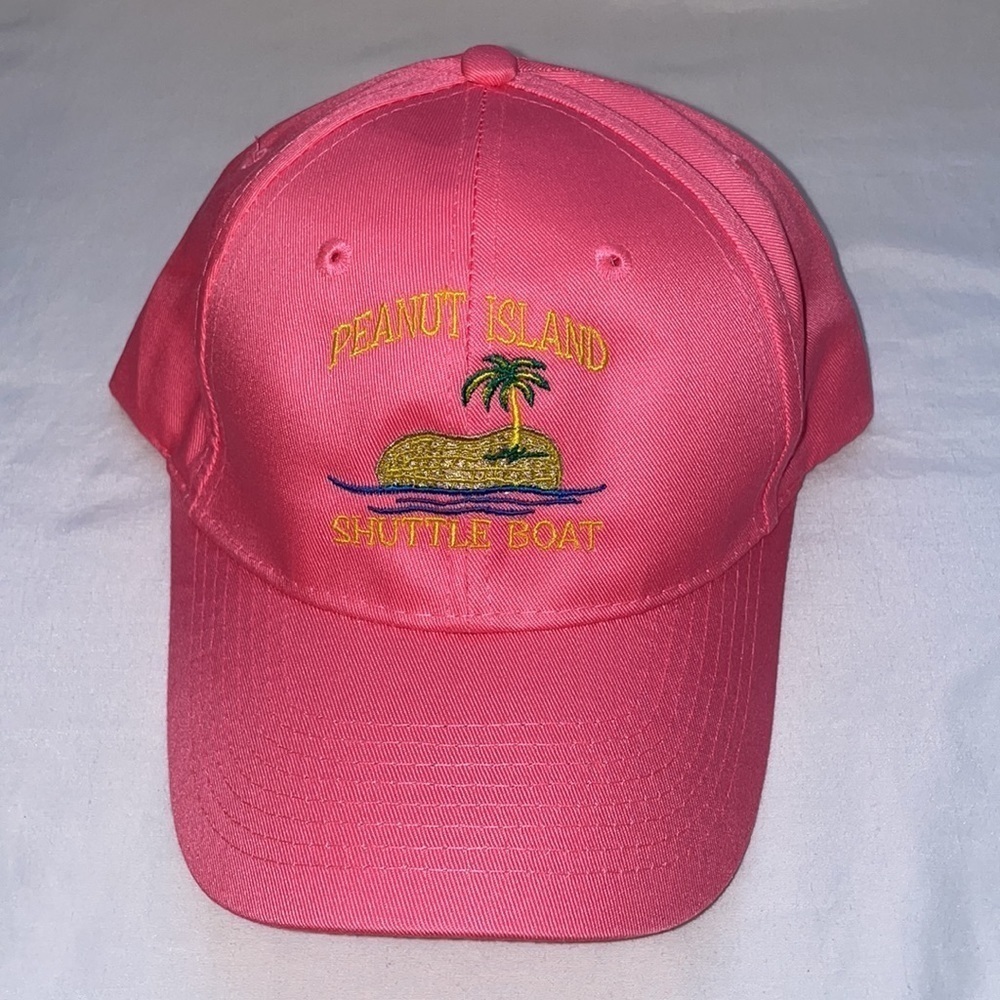 New Peanut Island Shuttle Boat Adjustable Pink Hat
